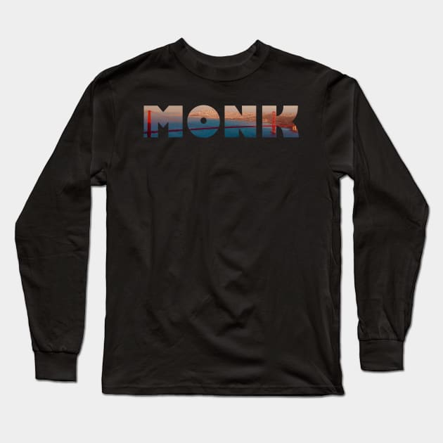 Monk - Golden Gate Bridge Long Sleeve T-Shirt by MurderSheWatched